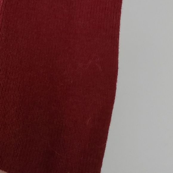 Leith?Burgundy?Wrap Style Ribbed Sweater L - Picture 4 of 8